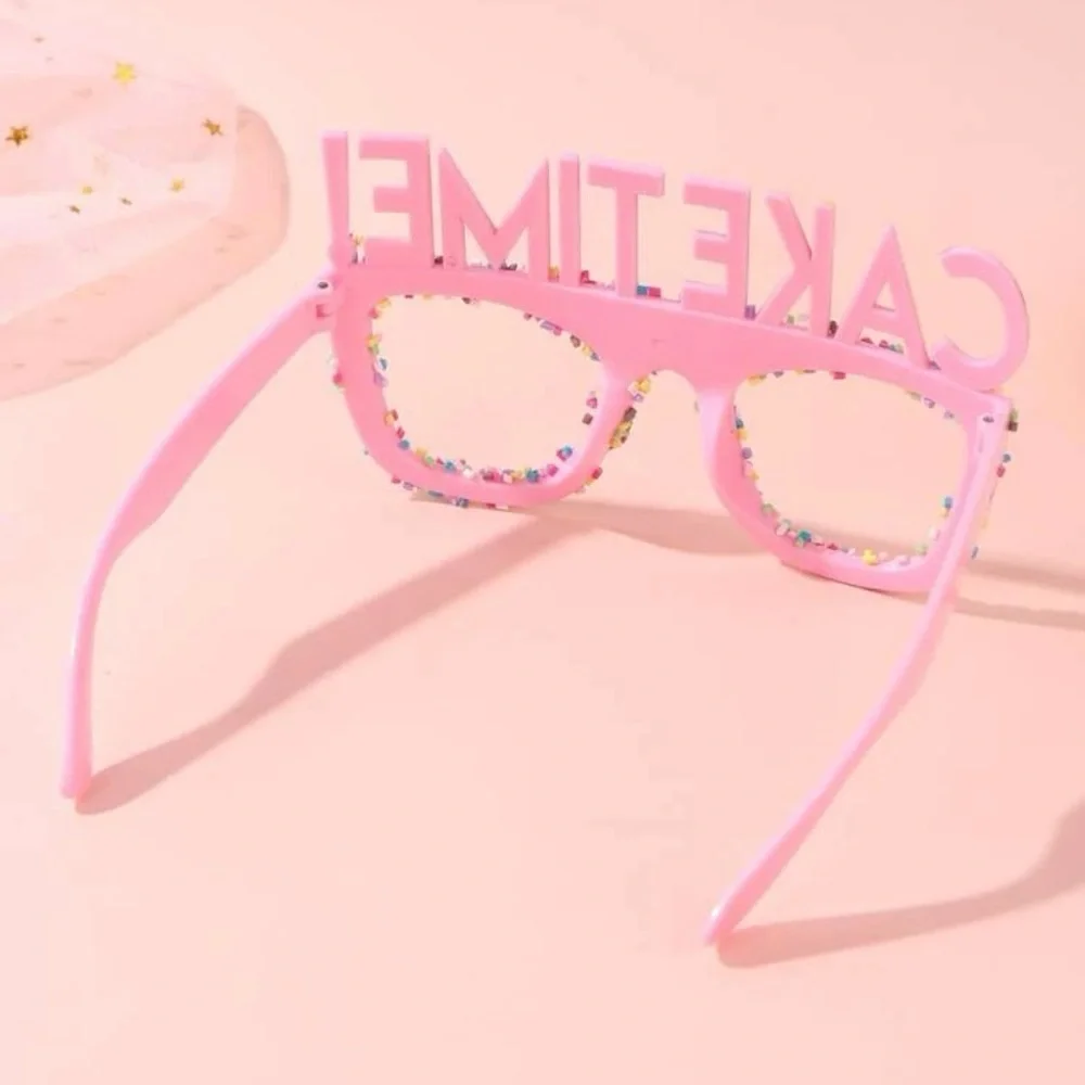Birthday Sprinkle Glasses, Birthday Girl, Pink, Baby’s First Birthday, Brand New